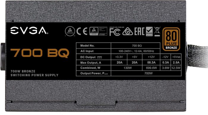 Power Supply EVGA 700 BQ 80+ - Imagen 6