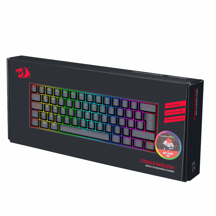 Teclado Mecanico Redragon DragonBorn K630 60%