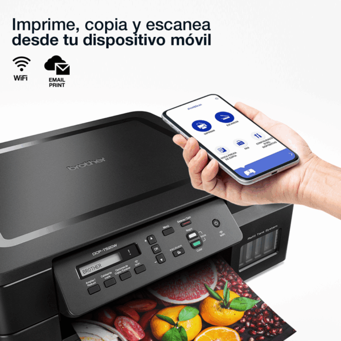 Impresora Multifuncional Brother DCPT520W - Imagen 6