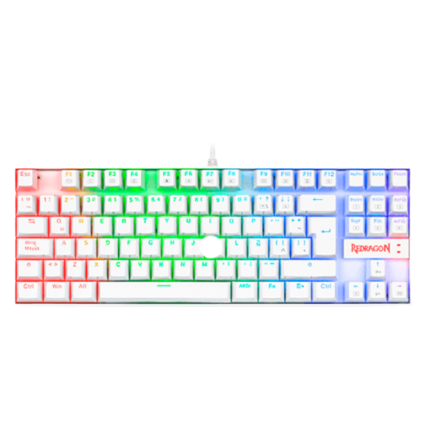 Teclado Mecanico Redragon Kumara K552 Blanco