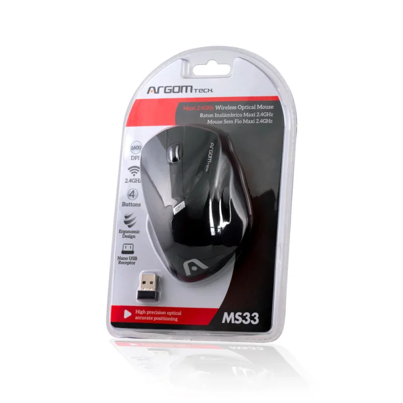 Mouse Argom Wireless Óptico MS33