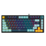 Teclado Mecanico Fantech 100% Gris MK886V2 Switch Azul