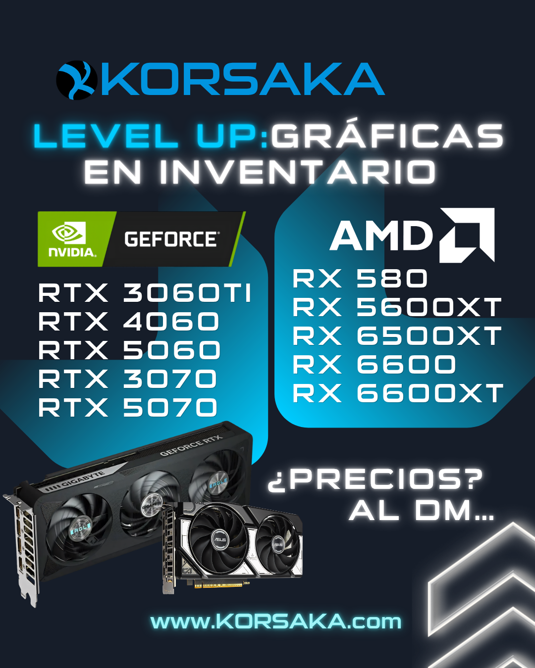 Gráficas GeForce y AMD